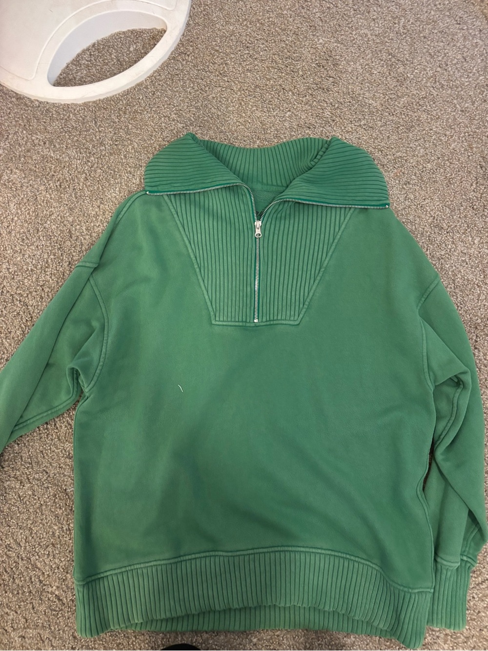 aerie Green Half-Zip Pullover Jacket